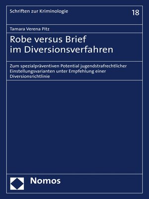 cover image of Robe versus Brief im Diversionsverfahren